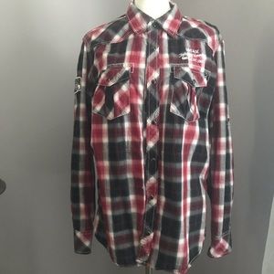 Buckle BKE Pearl Snap Western Button Up